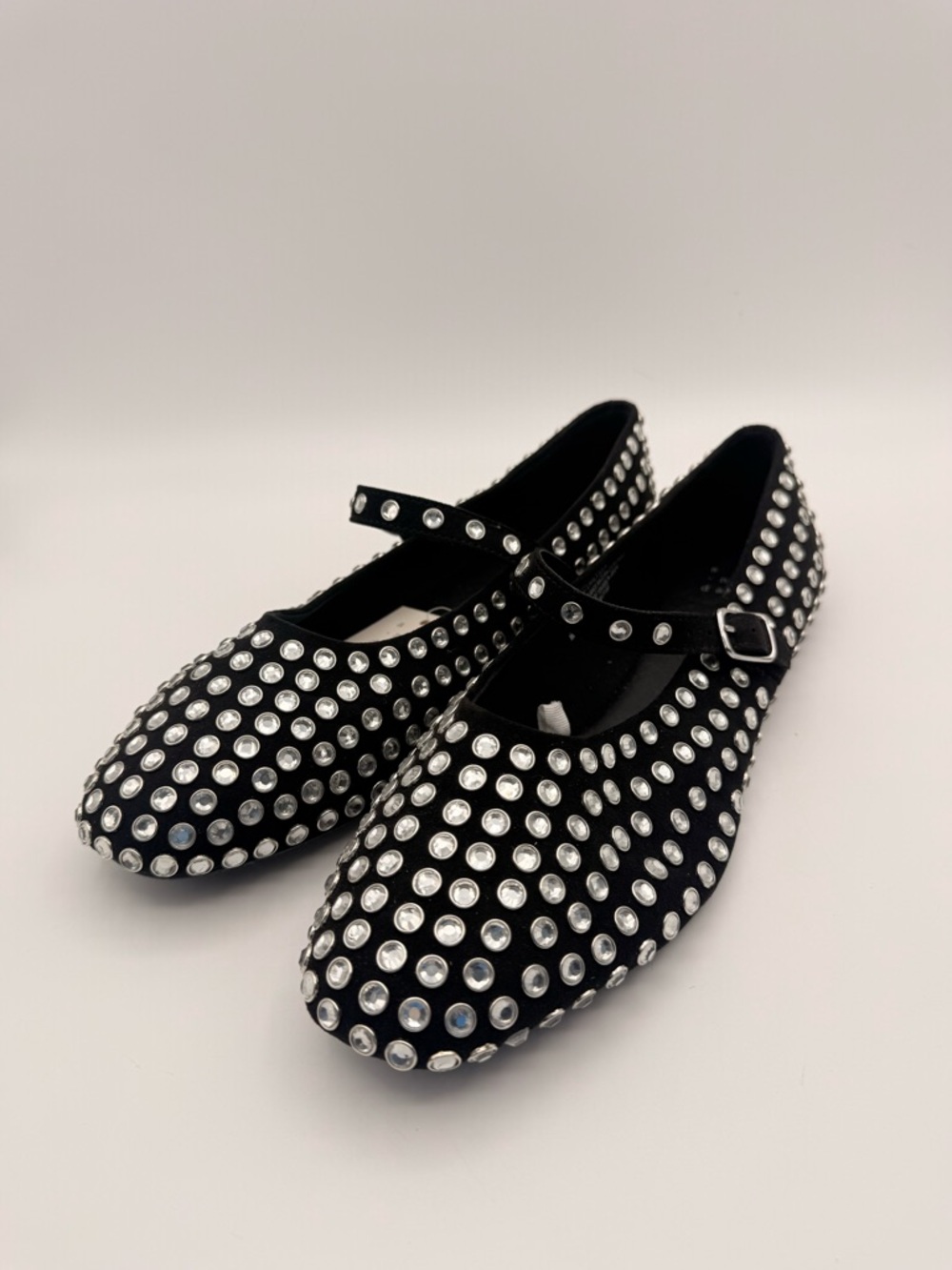 A NEW DAY Black Studded Mary Jane Flats Women’s Size 11 NWT